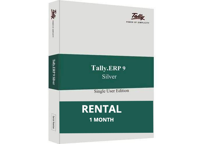Tally.ERP9 Rental - Silver Edition (Single User) 1 Month